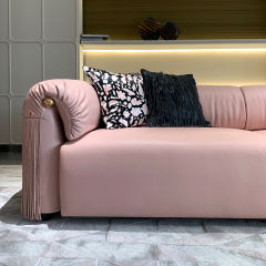 Elegant Leather Cute Sofa Modern Comfortable Soft Living Room Sofa
