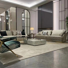 Italian style modern sofa leather furniture living room sofa