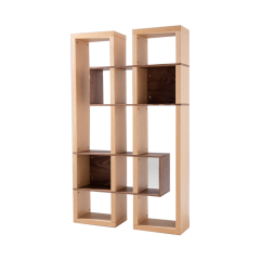 Oak Wood Modern Style Home Office Book Shelf Bookcase