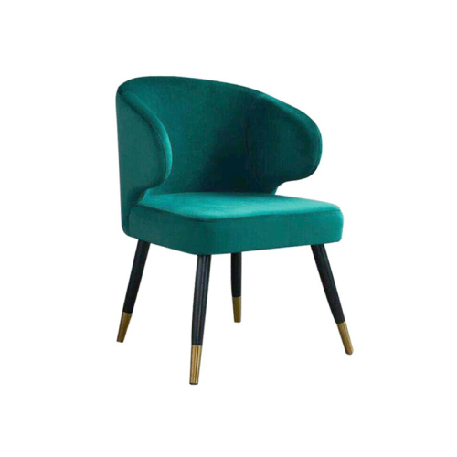 Italian Design Dining Chair Soft Velvet Chair Restaurant Solid Wood Dining Chair