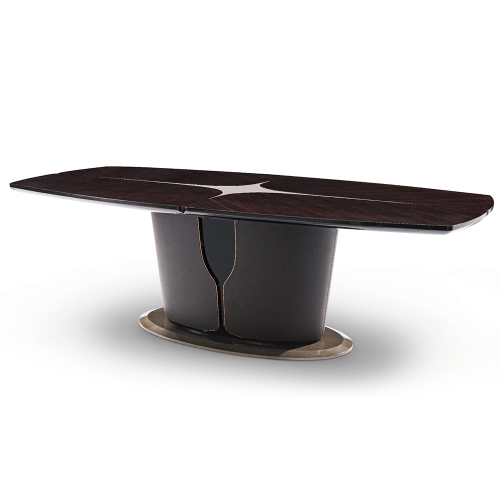 High end modern dining table furniture lacquered wood dining table