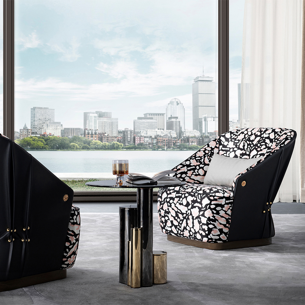 Contemporary Italian Glass Corner Table for Elegant Living Rooms