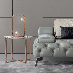 Premium Italian Marble Corner Table for Modern Living Room Decor