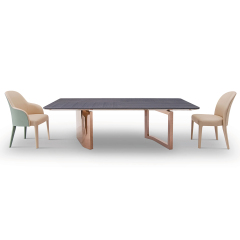 Wooden Top Dining Table Dining Room Modern Dining Table Chair Set
