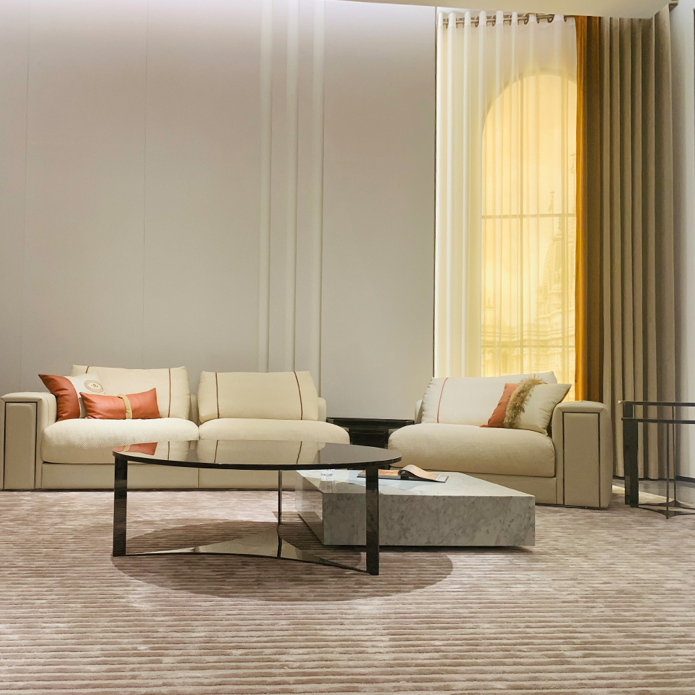 Italian minimalist design living room corner table