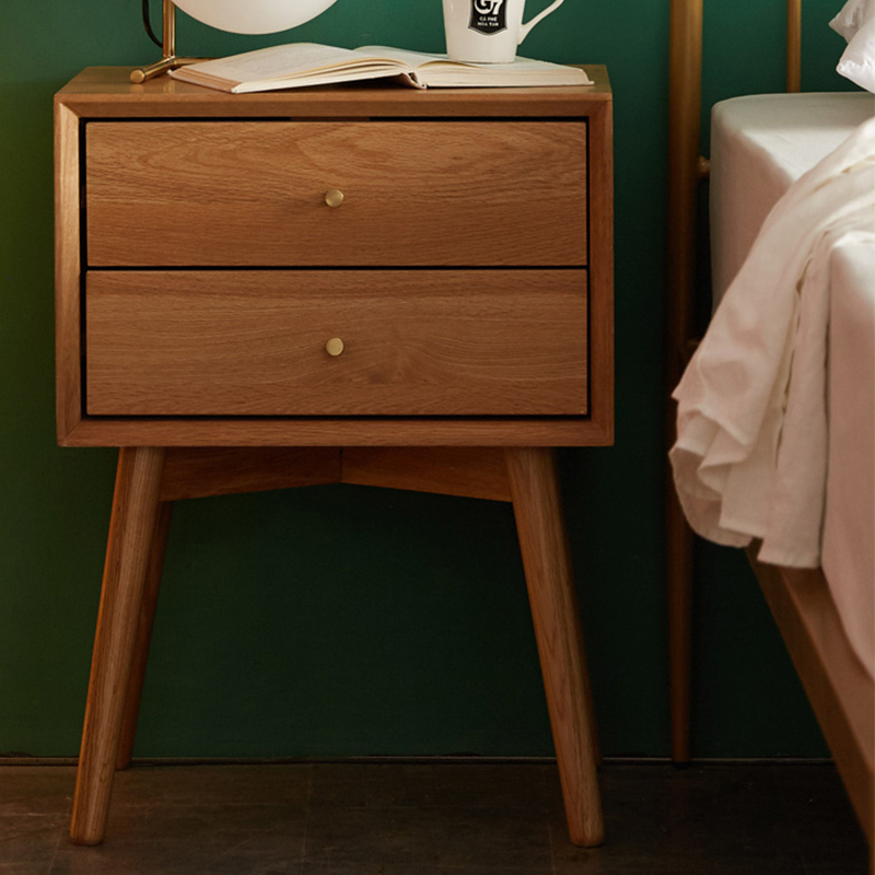 Durable Modern Bed Cabinet With Drawers Bedroom Bedside Table