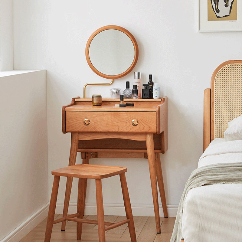 Modern design makeup table with drawers and mirror wooden dressing table