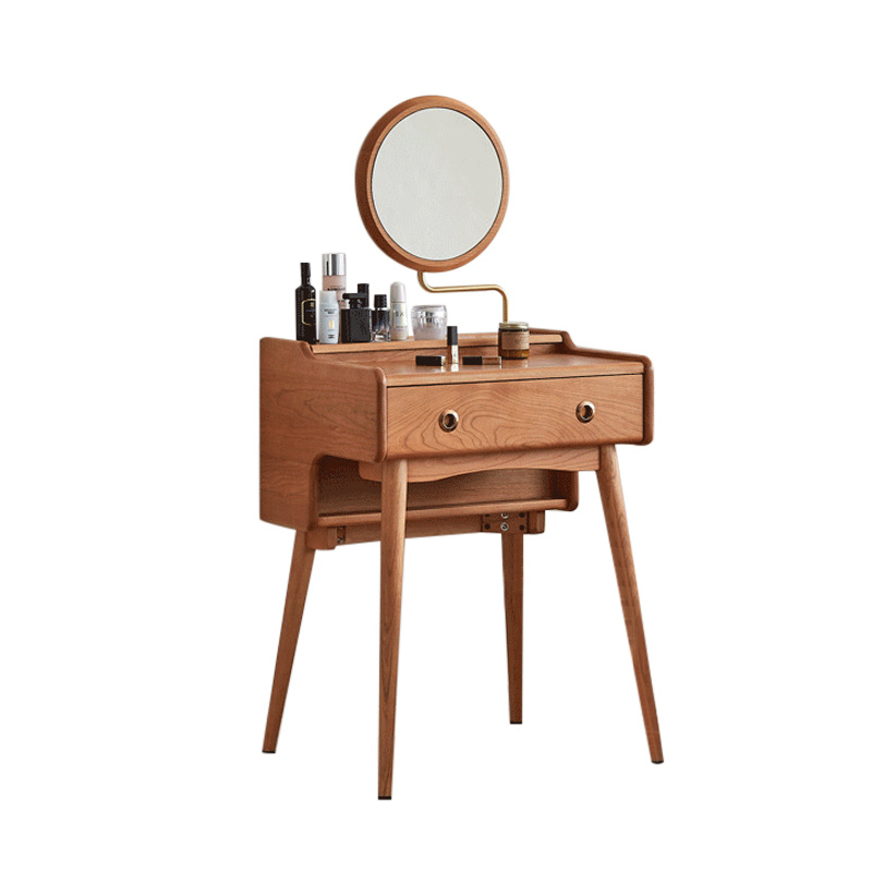 Modern design makeup table with drawers and mirror wooden dressing table