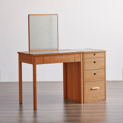 Simple dresser with mirror and drawers in modern design cherry wood dresser