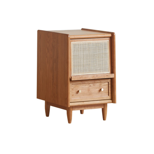 Bedroom solid wood bedside table with drawers high-end bedside table