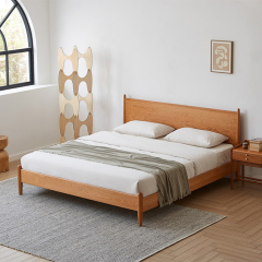 Simple Modern Design Bed Wooden Frame King Bedroom Wooden Bed