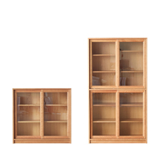 Modern home furniture combination cabinet living room solid wood storage cabinet