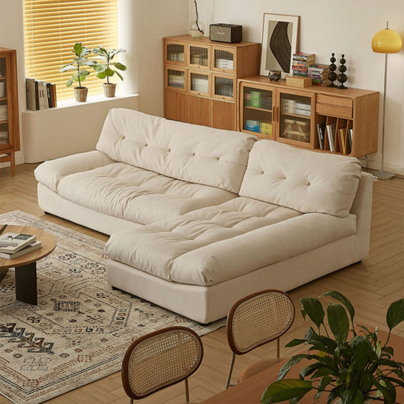 Modern Living Room Minimalist Style Design Off-White Modern Sofa