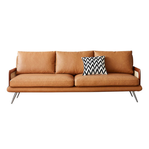 Modern Style Italian Design Upholstered Living Room Modern Leather Sofa