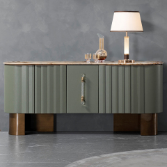 Modern Sideboard Furniture Locker Marble Countertop Sideboard Table