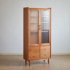 Modern Design Home Furniture Bookshelf Living Room Solid Wood Bookcase