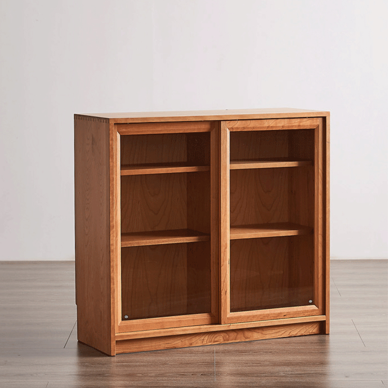 Modern home furniture combination cabinet living room solid wood storage cabinet