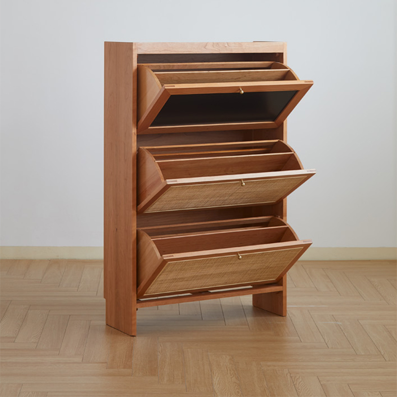 Simple design shoe rack cabinet living room furniture wooden shoe cabinet