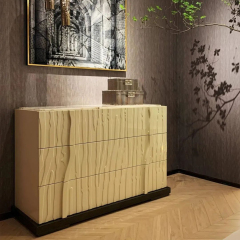 High-end luxury marble home storage sideboard