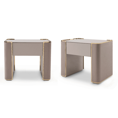High end modern luxury bedside table modern furniture home bedroom bedside table