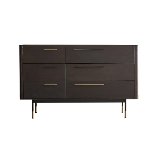 High quality durable chest of drawers solid wood home furniture 6 chest of drawers