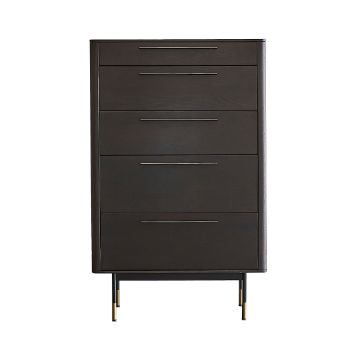 Simple Design Drawer Cabinet Modern Home Solid Wood 5 Drawer Cabinet