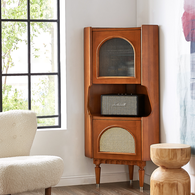 Modern Design Home Furniture Storage Solid Wood Cabinets