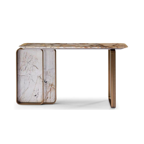 Modern hallway console table luxury design golden marble console table