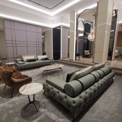 Living room modern sofa design luxury soft leather living room sofa