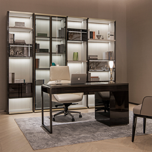 Modern bookcase four bookcases large storage cabinet combination