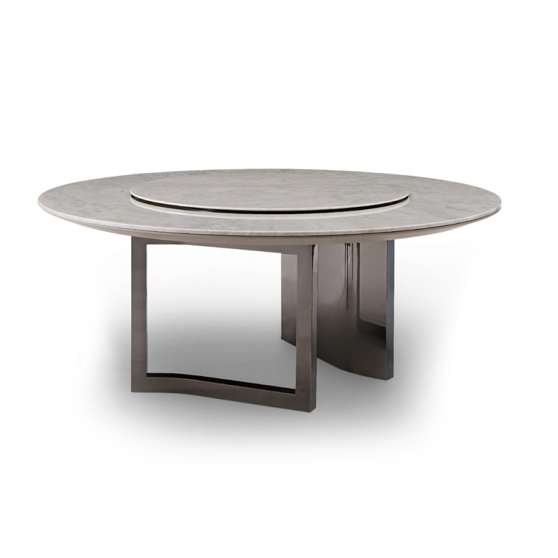 Modern Dining Table Design Turntable Dining Room Furniture Marble Dining Table