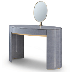 Bedroom luxury vanity table with mirror drawer wooden dresser