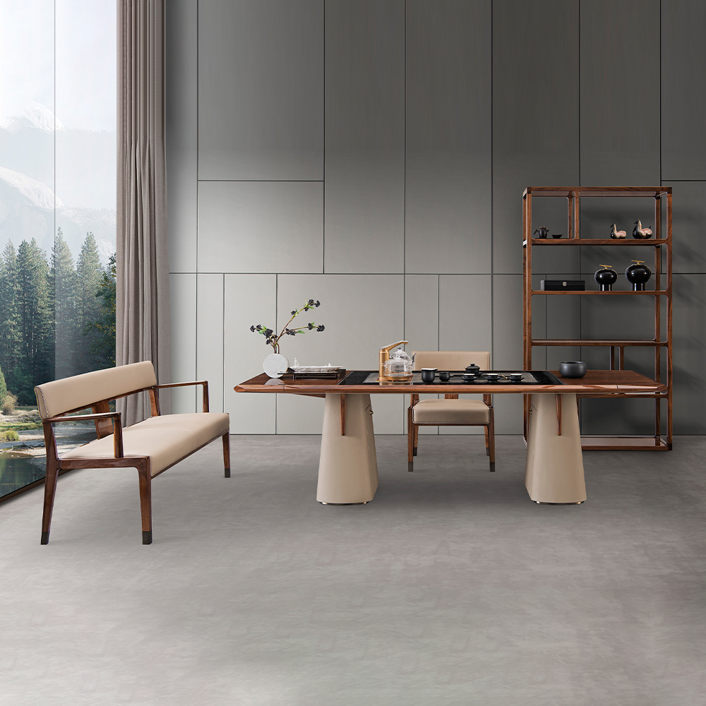 Modern design solid wood living room tea chair