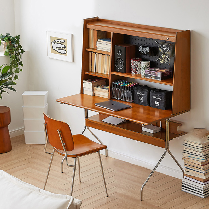 Modern office desk with storage shelf office furniture