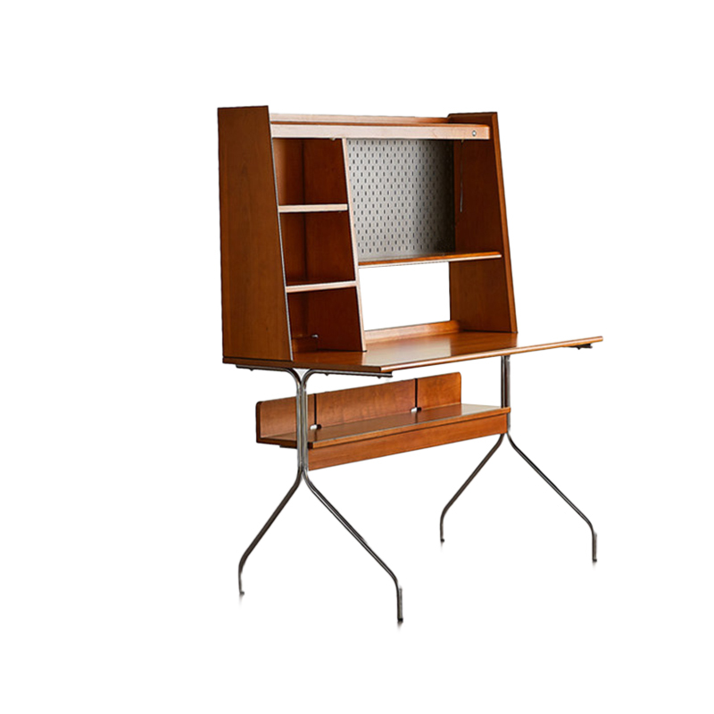 Modern office desk with storage shelf office furniture