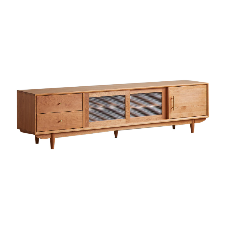 Modern TV Cabinet Living Room Mid-Century Modern TV Cabinet Solid Wood