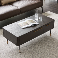 Modern TV Cabinet and Coffee Table Set Black Premium Living Room TV Cabinet