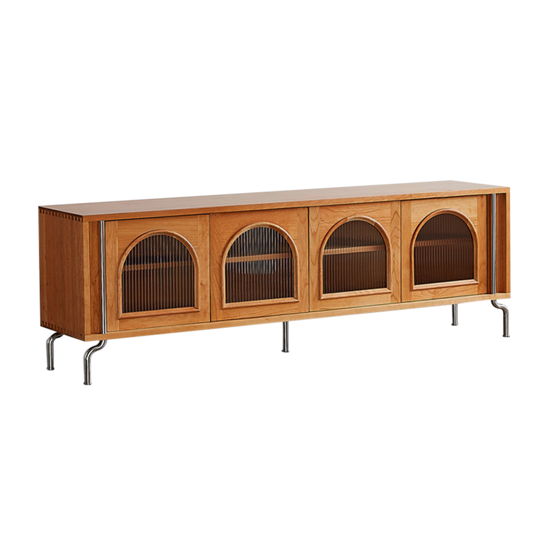 Modern TV Stand Wooden Medieval TV Stand with Drawers