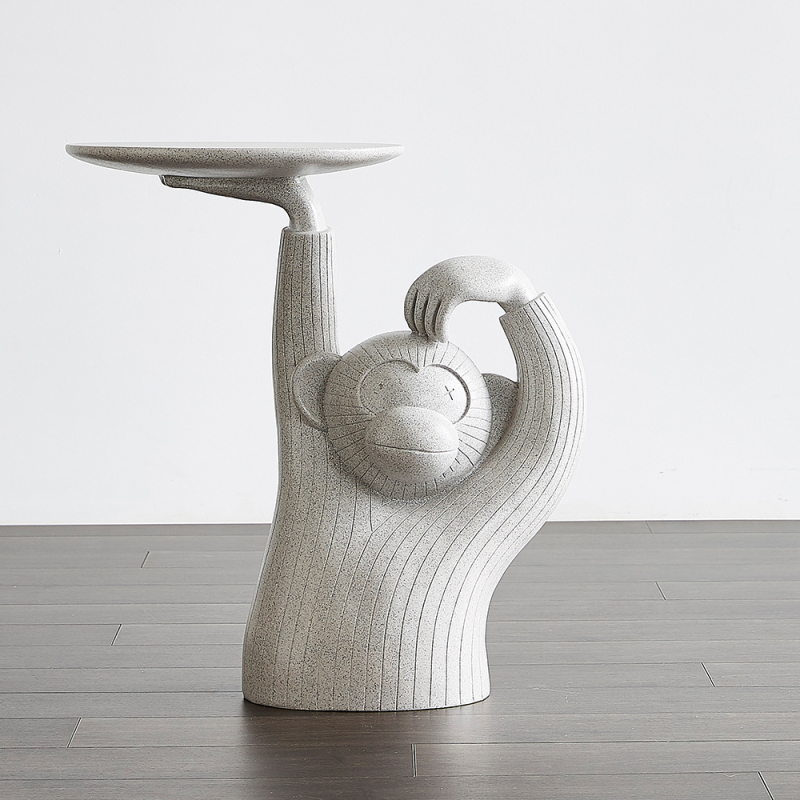 Stylish Monkey-Shaped Tray Coffee Table - A Unique Modern Design