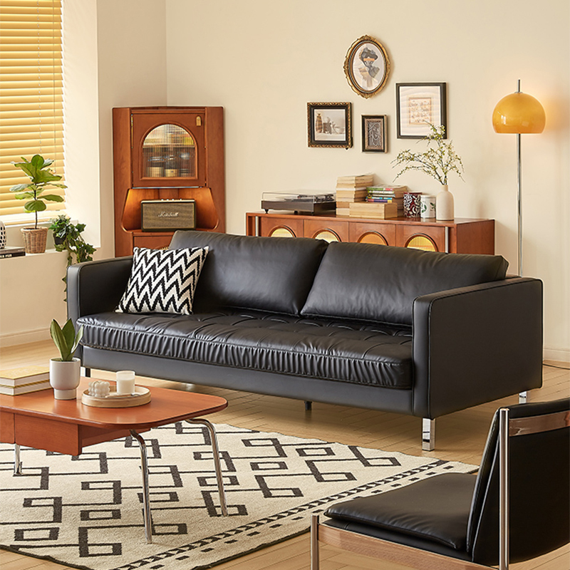 Modern Black Leather Modular Sofa Modern Sofa Living Room Furniture