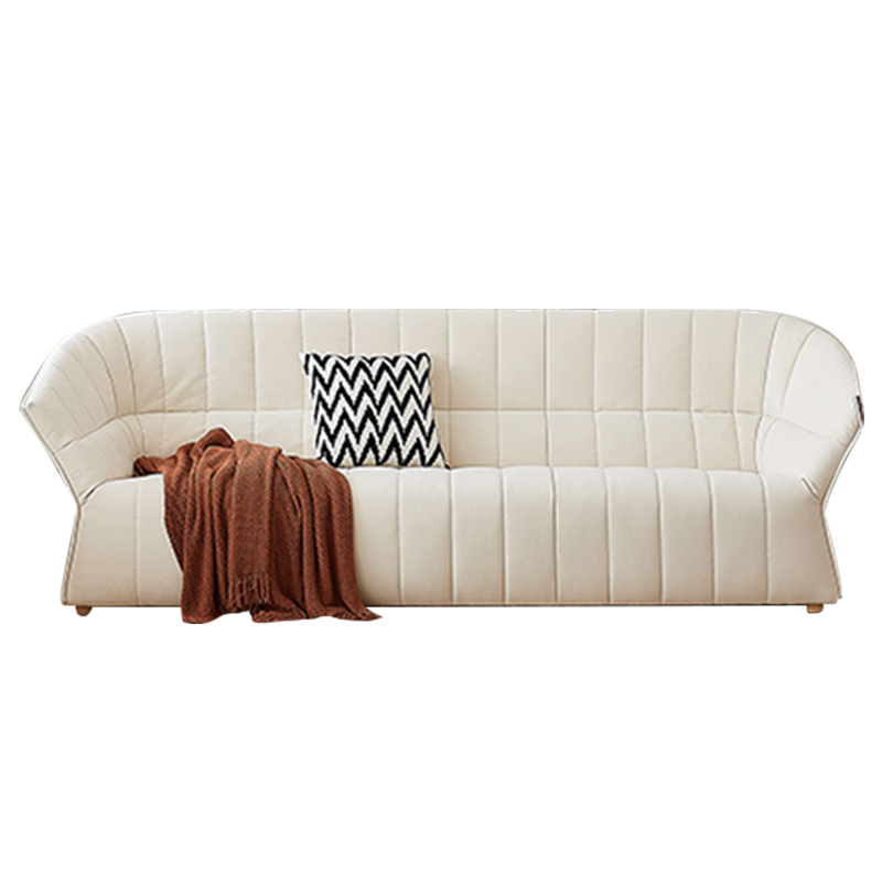 Modern Sofa Living Room White Design Style Fabric Sofa
