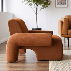 Modern single sofa chair recliner modern orange sofa living room