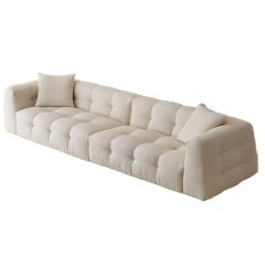 Modern White tufted sofa