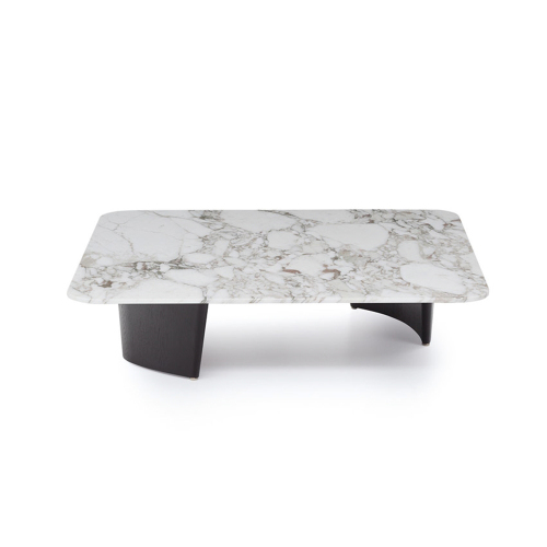 Modern White Marble Coffee Table Stainless Steel Legs Coffee Table Side Table