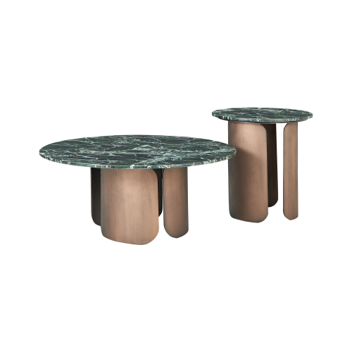 Luxury Coffee Table Living Room Round Marble Top Coffee Table