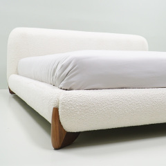 High-Quality Wabi-Sabi Lamb Fleece King Bed