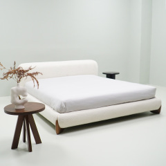 High-Quality Wabi-Sabi Lamb Fleece King Bed