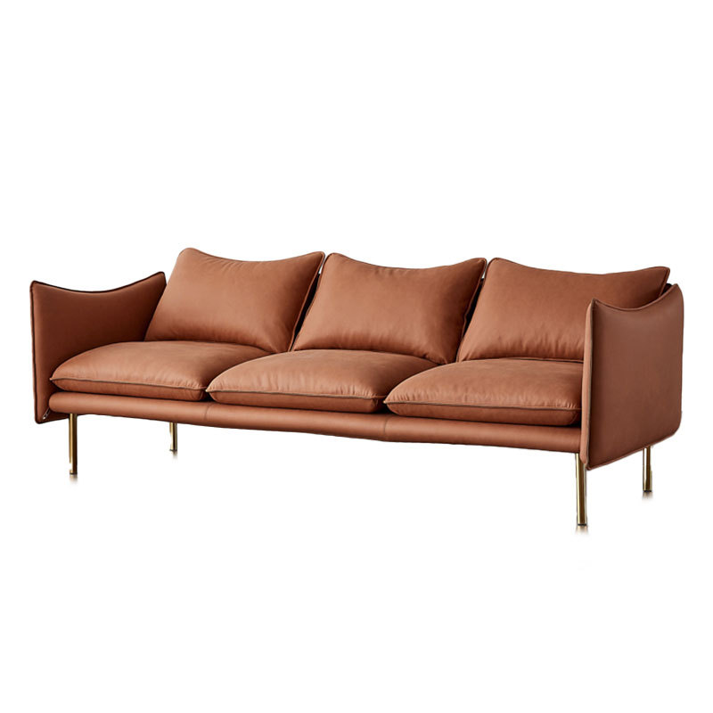 Modern Luxury Sofa Mid Century Modern Orange Sofa Living Room