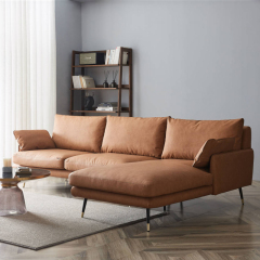 Modern Luxury Sofa Mid Century Modern Orange Sofa Living Room