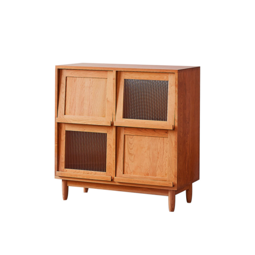 High end modern locker solid wood 4 door storage drawer chest